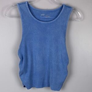 Aerie Sky Blue Ribbed Tank Top large